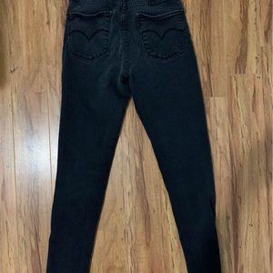 Levi high rise skinny dark jean